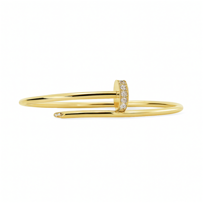 18K 0.50cttw VS White Diamond Nail Bangle