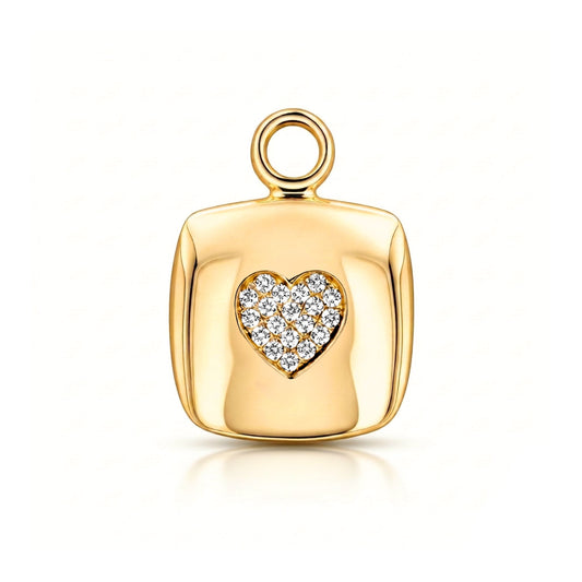 14K Customizable Playing Card Pendant