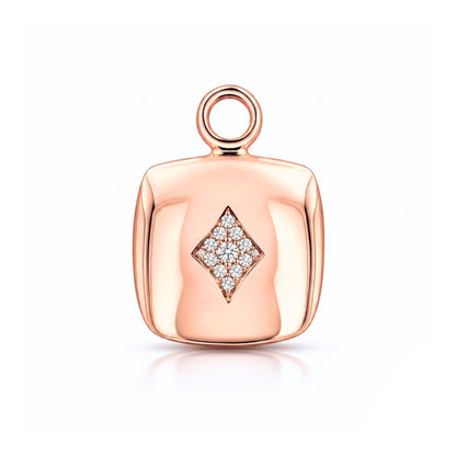 14K Customizable Playing Card Pendant