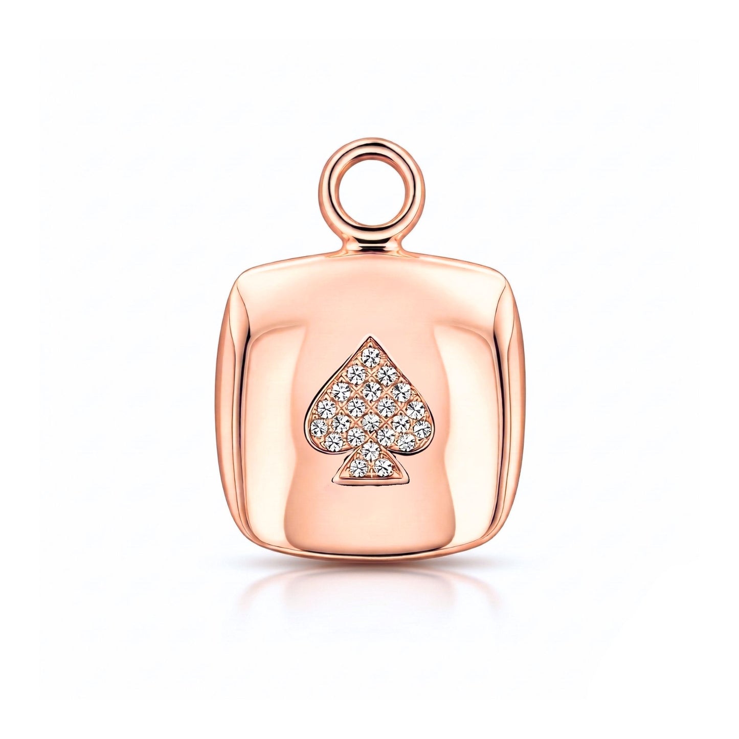 14K Customizable Playing Card Pendant