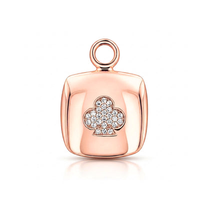 14K Customizable Playing Card Pendant