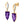 Load image into Gallery viewer, 14K 5.11cttw Fancy Cut Amethyst and Diamond Earrings
