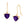 Load image into Gallery viewer, 14K 2.43ct Heart Shape Amethyst and Diamond Earrings
