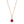 Load image into Gallery viewer, Cushion Rhodolite Garnet Pendant with Diamonds in 14K Rose Gold
