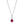 Load image into Gallery viewer, Cushion Rhodolite Garnet Pendant with Diamonds in 14K White Gold
