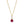 Load image into Gallery viewer, Cushion Rhodolite Garnet Pendant with Diamonds in 14K Yellow Gold
