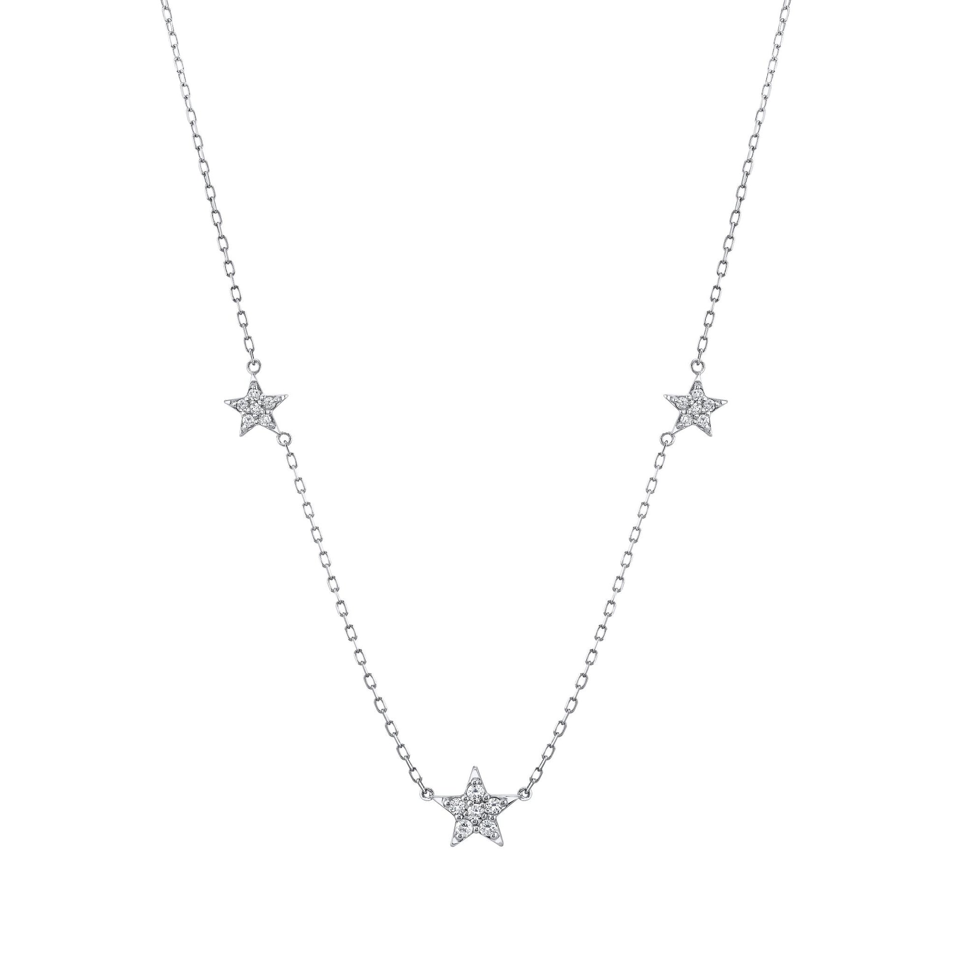 TVON 14K 0.25cttw VS Diamond Star Necklace