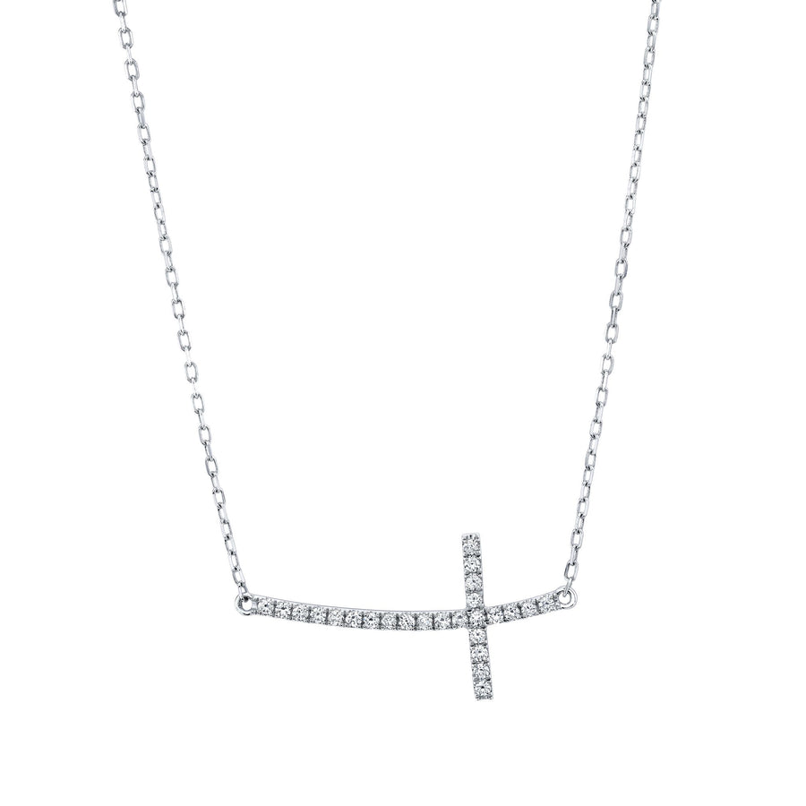 TVON 14K 0.25cttw VS Diamond Cross Necklace