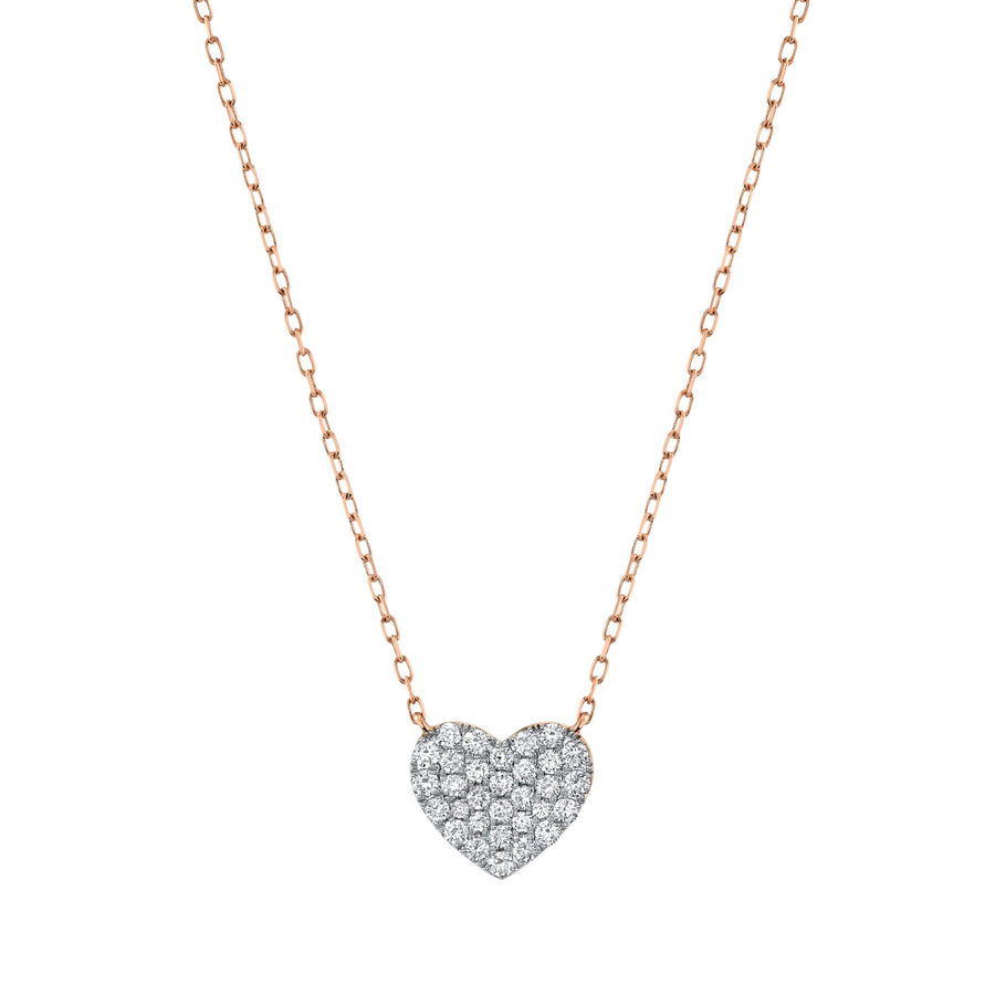 TVON 14K 0.48cttw VS Diamond Heart Necklace