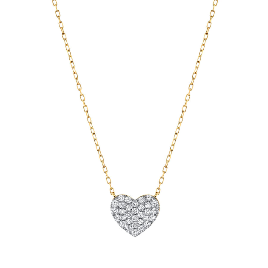 14K 0.48cttw VS Diamond Heart Necklace