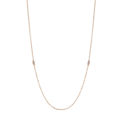 14K 0.04cttw VS Diamond Chain