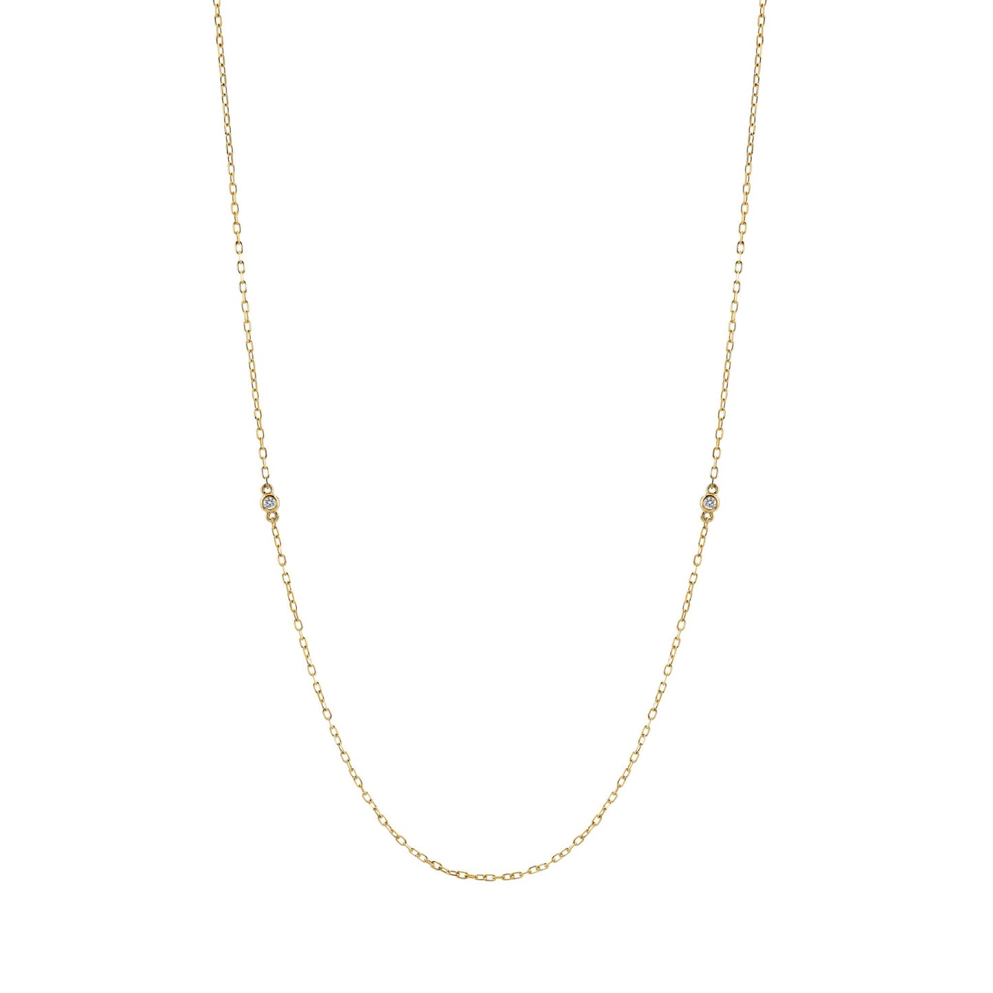 14K 0.04cttw VS Diamond Chain