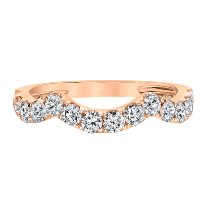 14K 0.87cttw VS White Diamond Band Ring