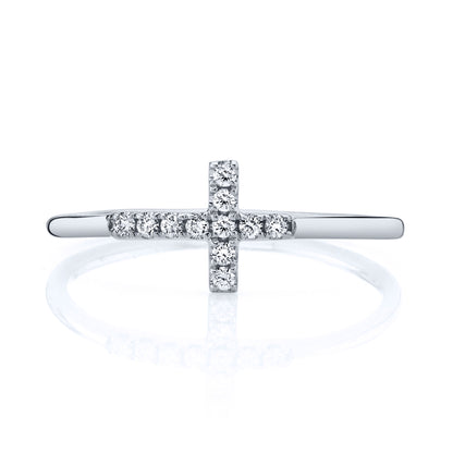 TVON 14K 0.10cttw VS Diamond Cross Ring
