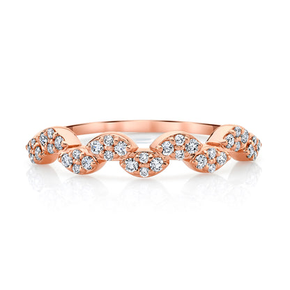 Petite Stackable VS White Diamond Zig Zag Ring