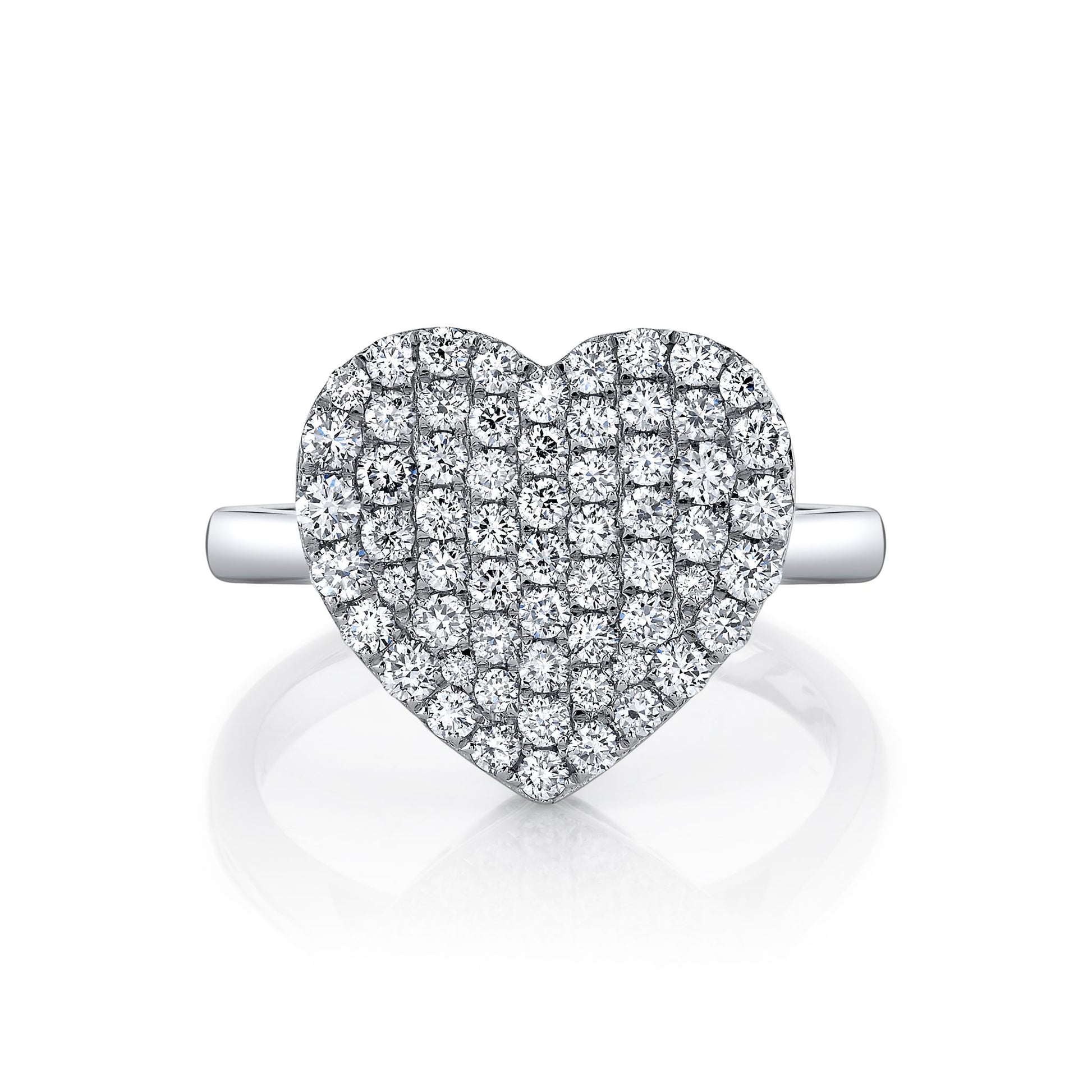 TVON 14K 1.02cttw VS Diamond Heart Ring