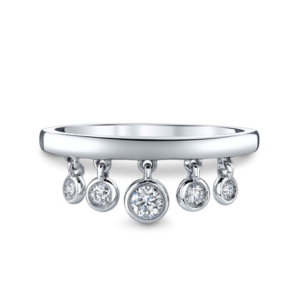 14K 0.24cttw VS White Diamond Charm Ring