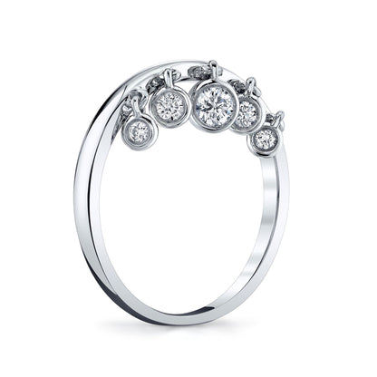 14K 0.24cttw VS White Diamond Charm Ring