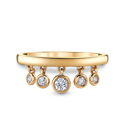 14K 0.24cttw VS White Diamond Charm Ring