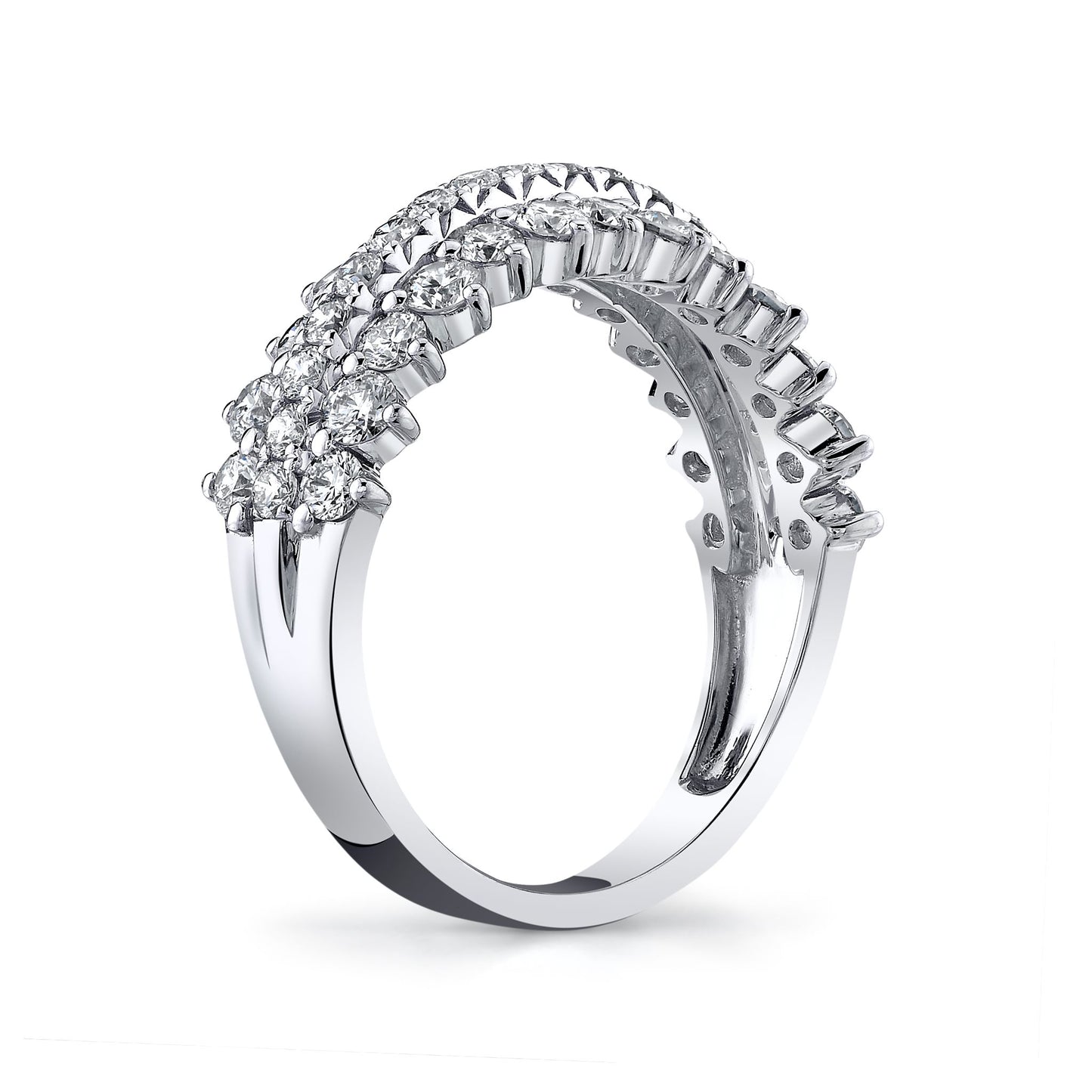14K 1.47cttw VS White Diamond Band Ring