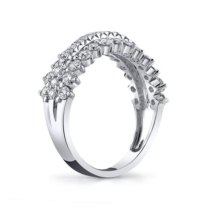 14K 1.47cttw VS White Diamond Band Ring