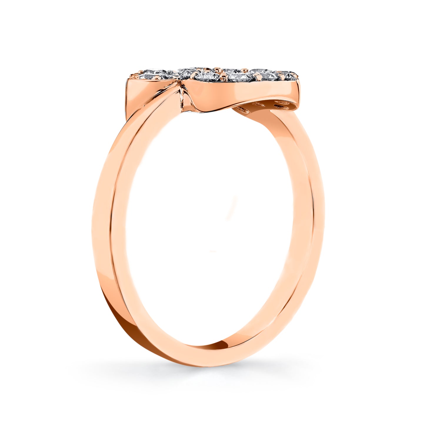 14K 0.42cttw VS White Diamond Paw Ring