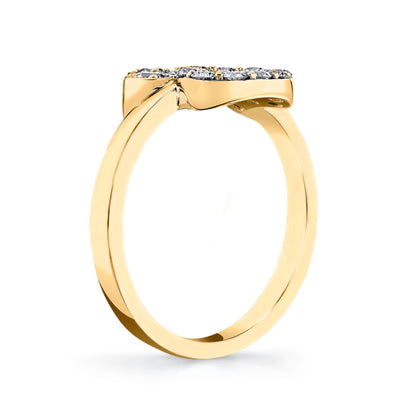 14K 0.42cttw VS White Diamond Paw Ring