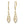Load image into Gallery viewer, TVON 14K 0.50cttw VS Diamond Lace Drop Earrings
