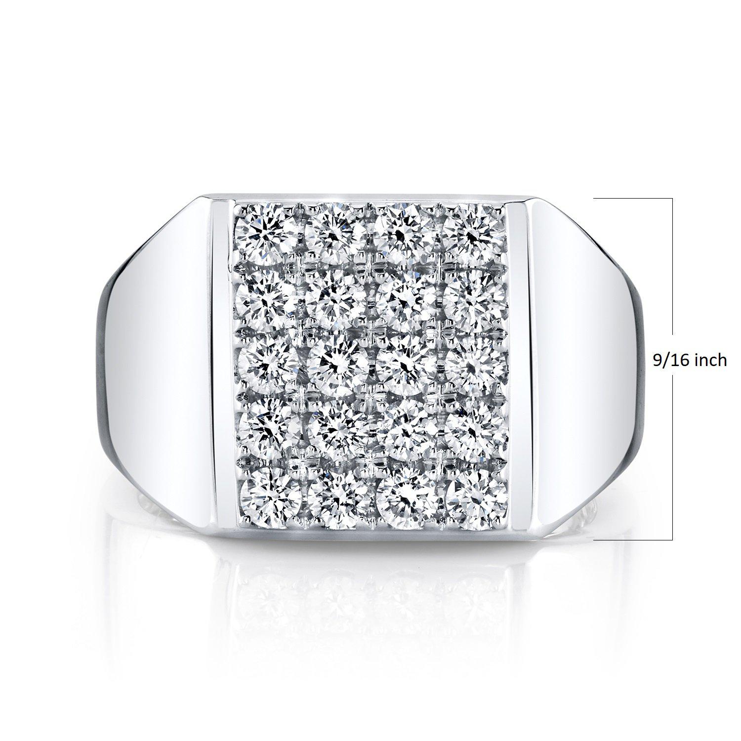 TVON 14K 1.43cttw VS Diamond Men's Ring