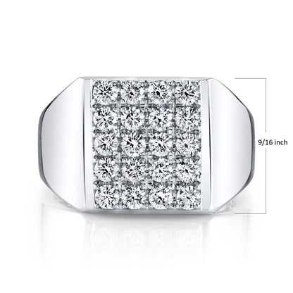 TVON 14K 1.43cttw VS Diamond Men's Ring