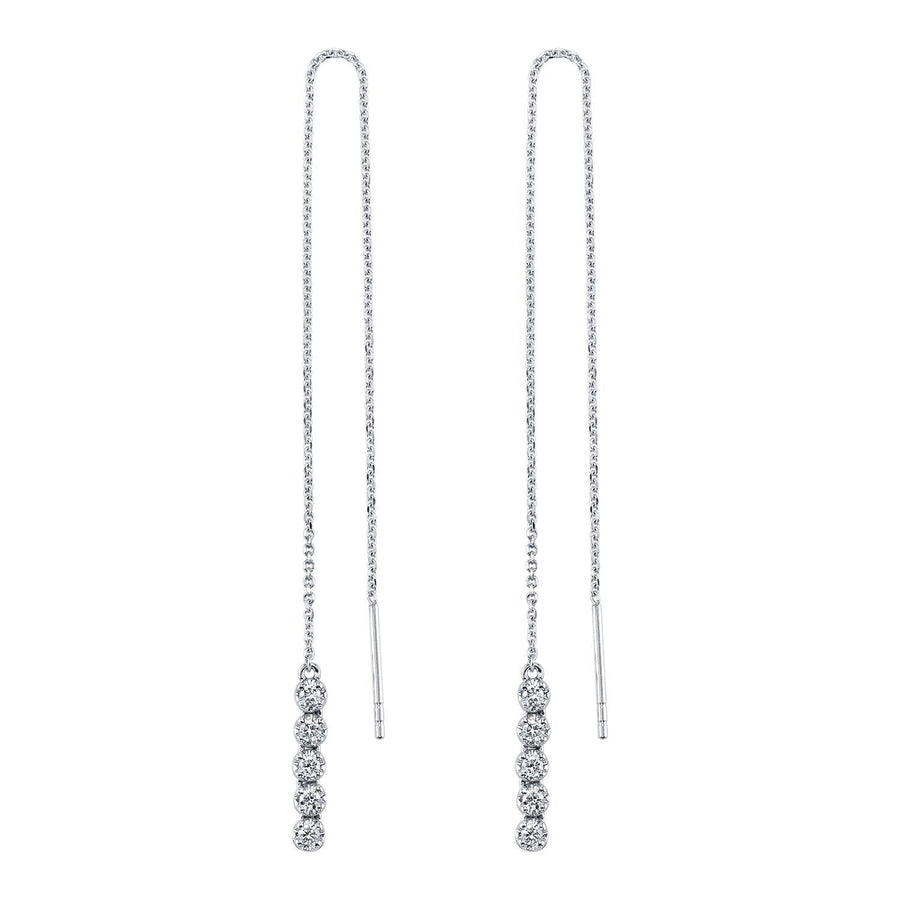 VS Diamond Threader Earrings | TVON