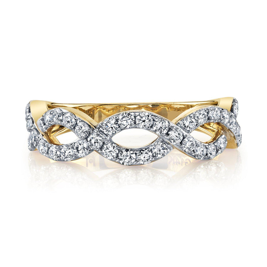 TVON 14K 0.72cttw VS Diamond Infinity Band Ring