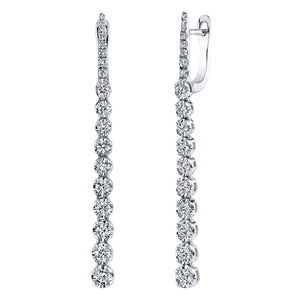 0.87cttw VS Diamond Stiletto Drop Earrings | TVON