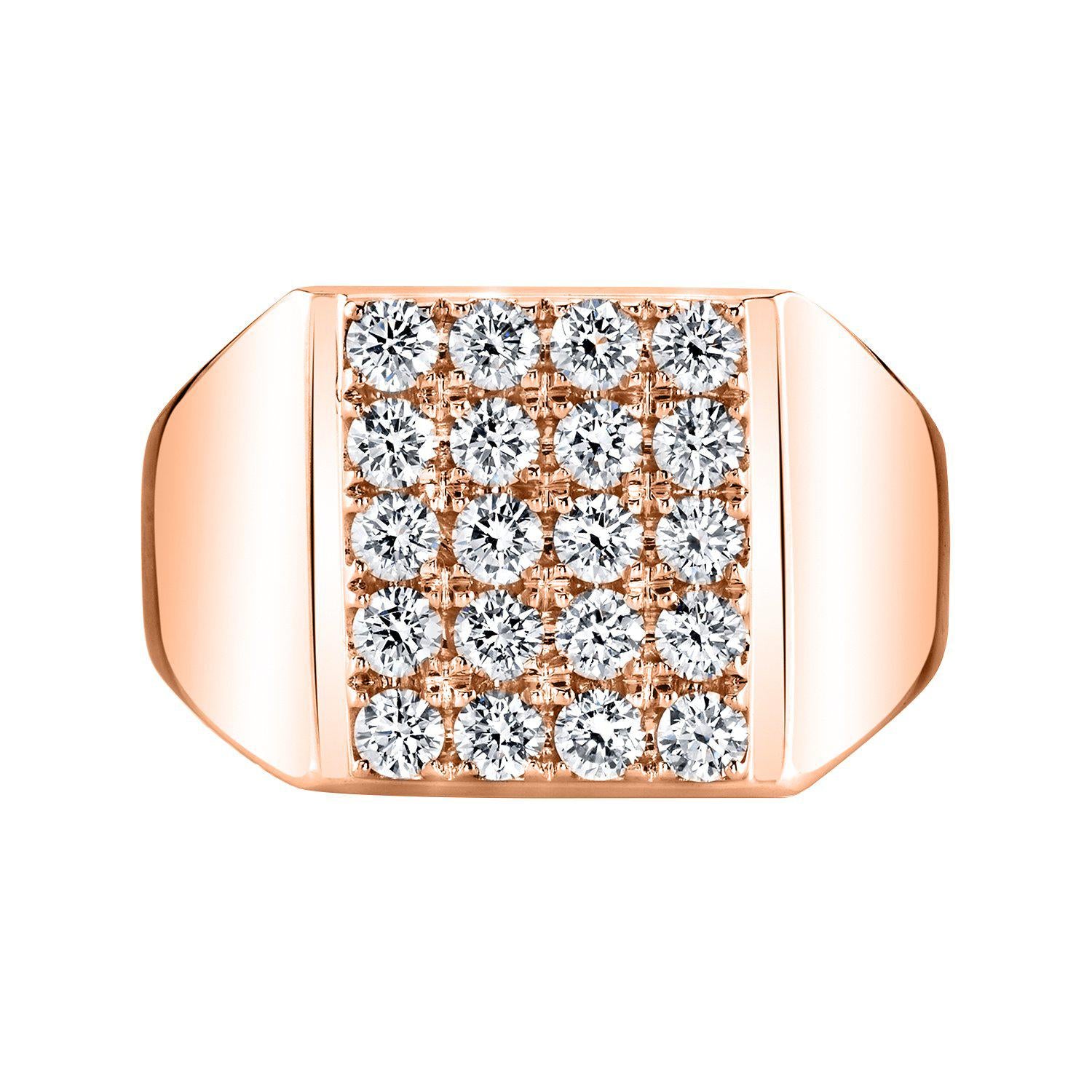 TVON 14K 1.43cttw VS Diamond Men's Ring
