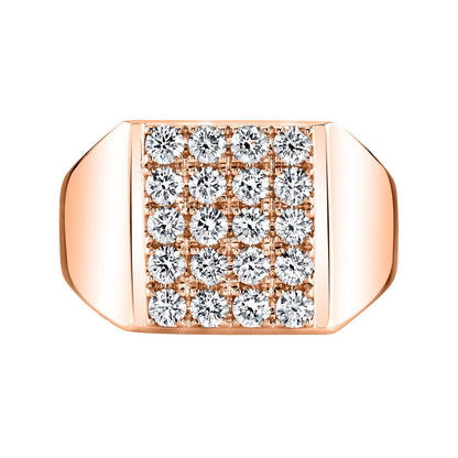 TVON 14K 1.43cttw VS Diamond Men's Ring