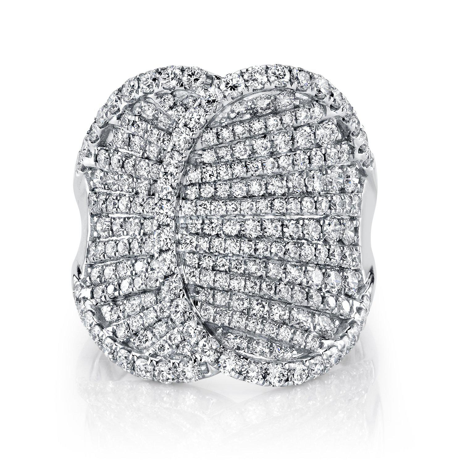 TVON 14K 2.42cttw VS Diamond Saddle Ring