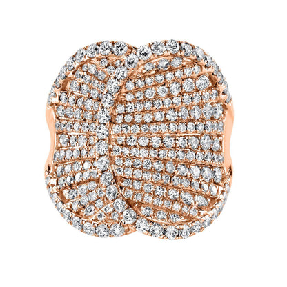TVON 14K 2.42cttw VS Diamond Saddle Ring