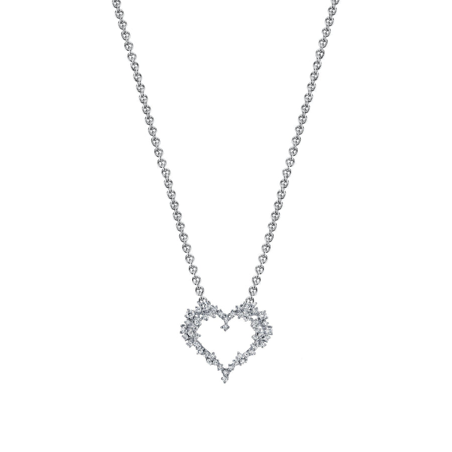 TVON 14K 0.56cttw VS Diamond Heart Necklace