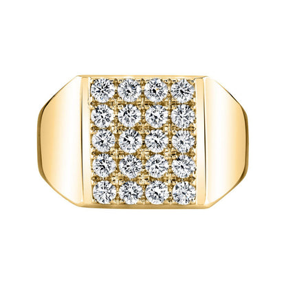 TVON 14K 1.43cttw VS Diamond Men's Ring