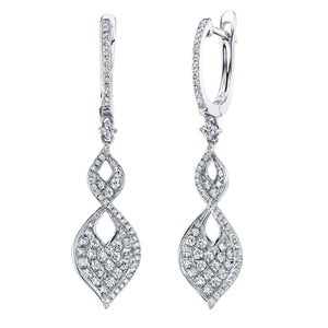 1.03cttw VS Diamond Drop Earrings | TVON