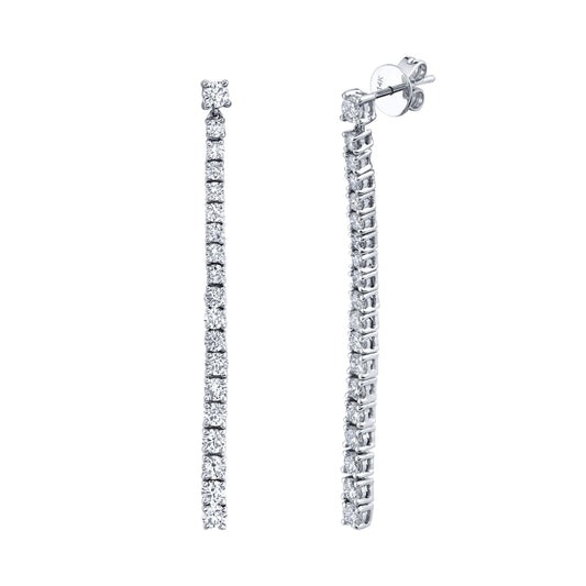 TVON 14K 1.95cttw VS Diamond Stiletto Drop Earrings