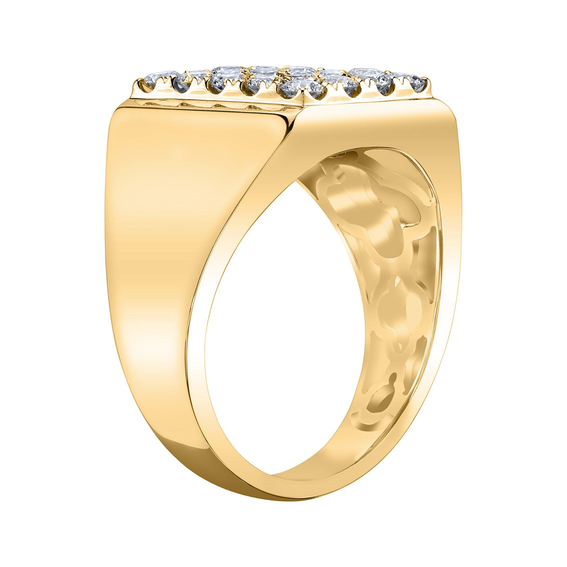 TVON 14K 1.43cttw VS Diamond Men's Ring