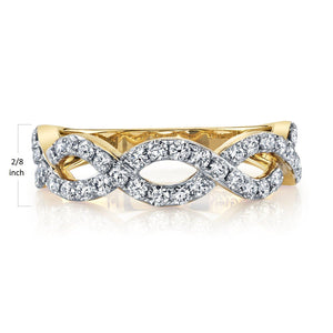0.72cttw VS Diamond Infinity Band Ring | TVON