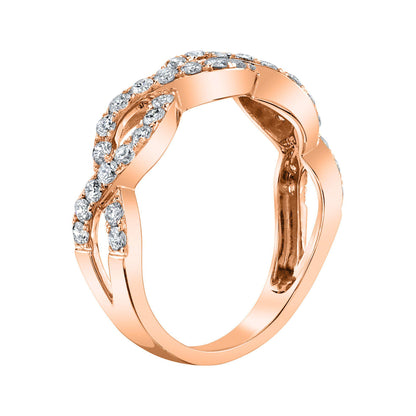 TVON 14K 0.72cttw VS Diamond Infinity Band Ring
