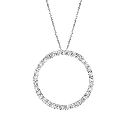 TVON 14K 1.18cttw VS Diamond Circle Pendant