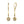 Load image into Gallery viewer, Petite VS Diamond Paw Drop Earrings | TVON
