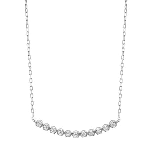0.23cttw VS Diamond Smile Necklace | TVON