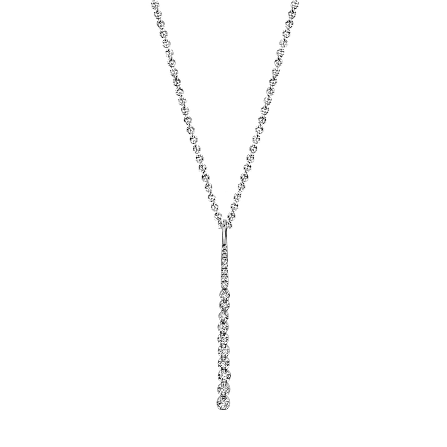TVON 14K 0.34cttw VS Diamond Stiletto Pendant